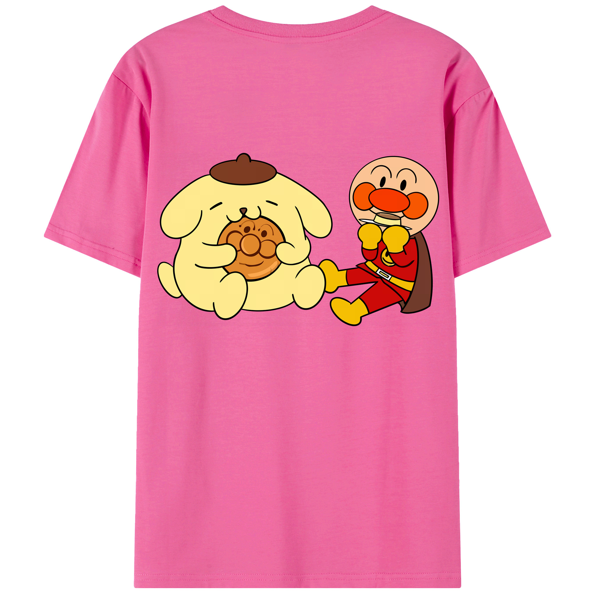 （画像用） アンパンマン Anpanman レディース半袖Tシャツ(バックプリント)